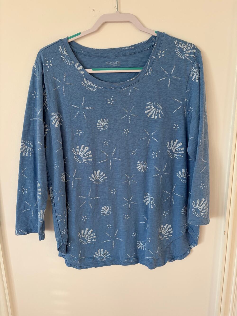 Escape by Habitat Clothes Shell & Starfish Top | Size L | Denim Blue 🐚